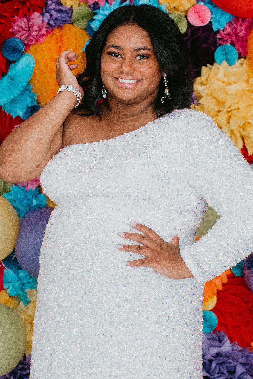 Sydneys Closet SC8112 Plus Size Short Homecoming Prom Dress