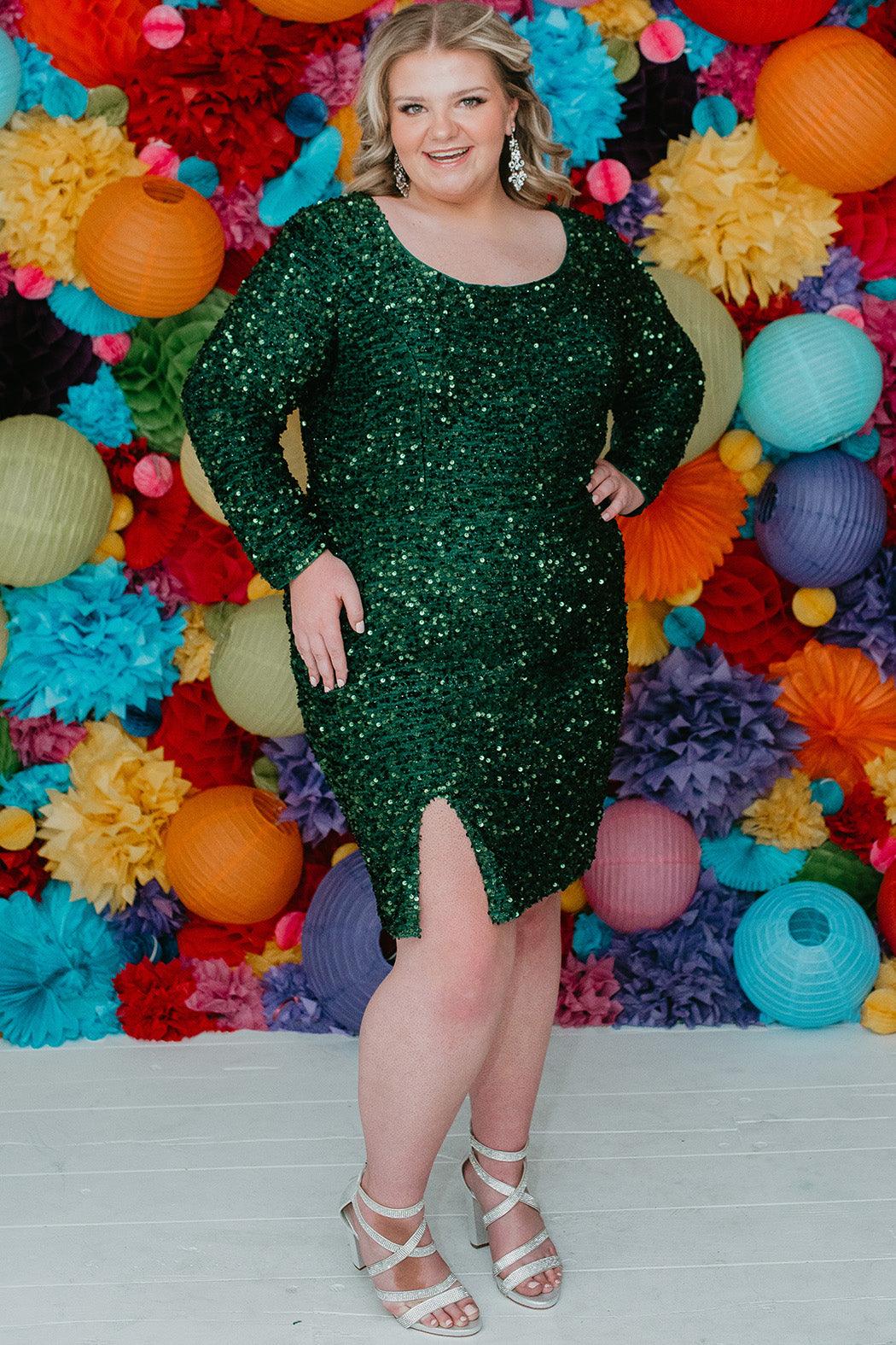 Sydneys Closet SC8113 Homecoming Short Plus Size Dress