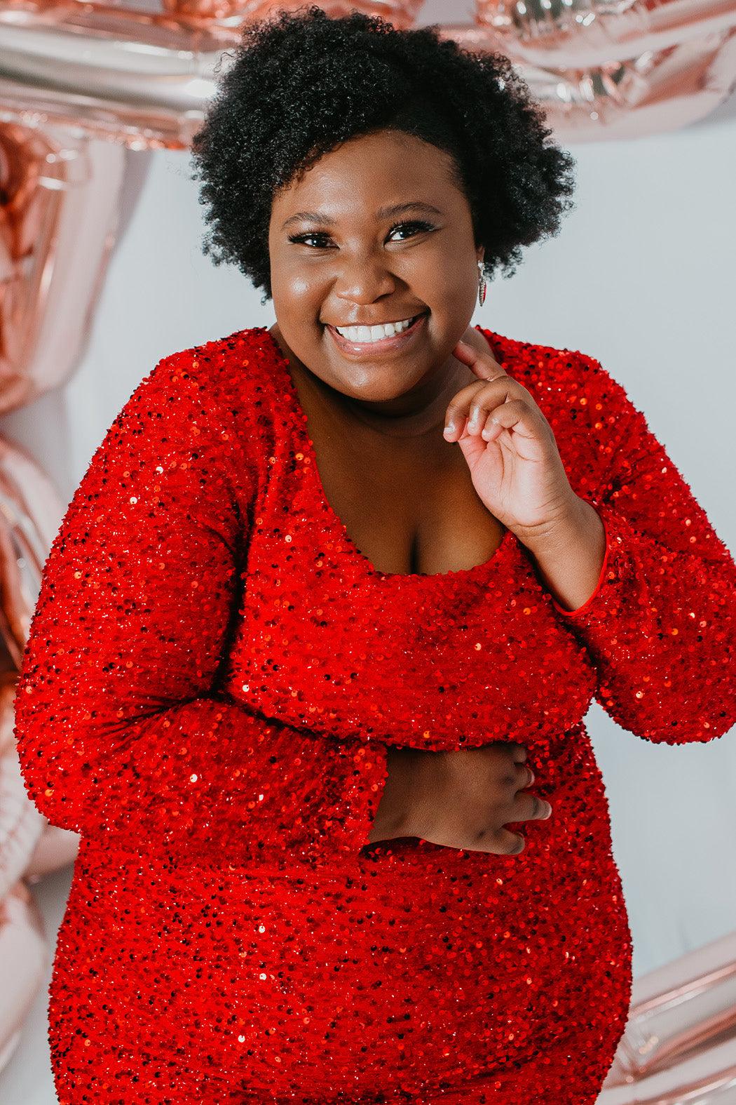 Sydneys Closet SC8113 Homecoming Short Plus Size Dress