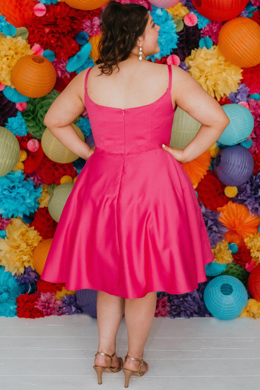 Prom Dresses Prom Short Plus Size Homecoming Dress Fuchsia
