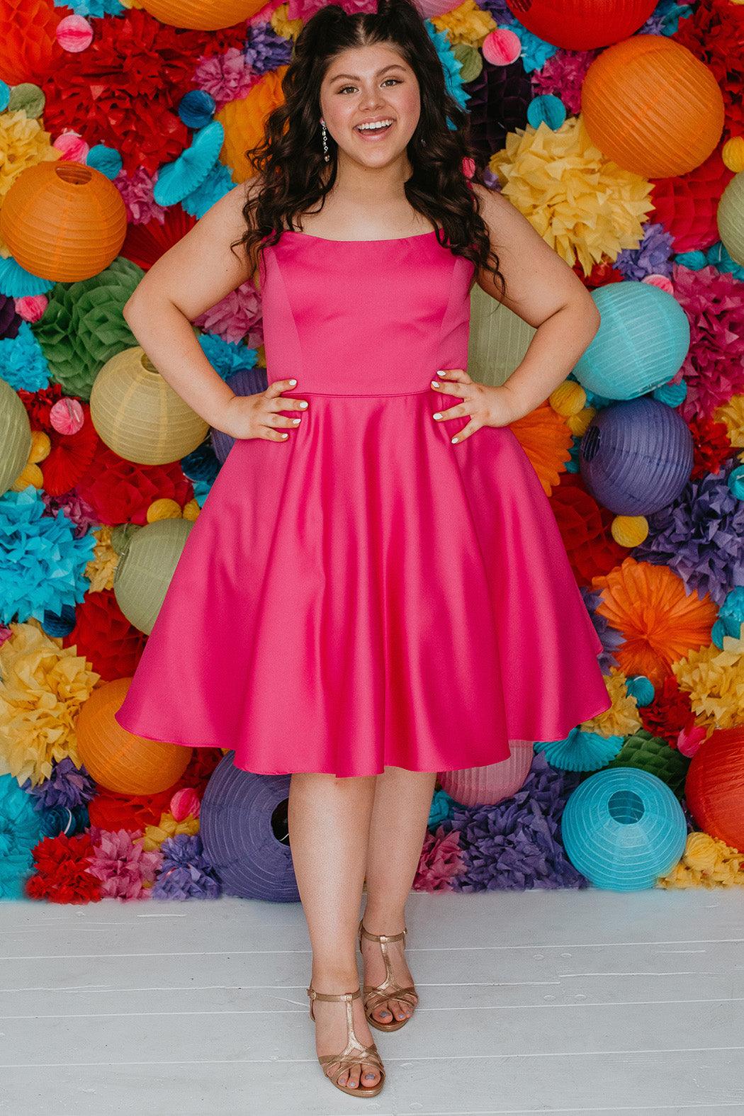 Prom Dresses Prom Short Plus Size Homecoming Dress Fuchsia