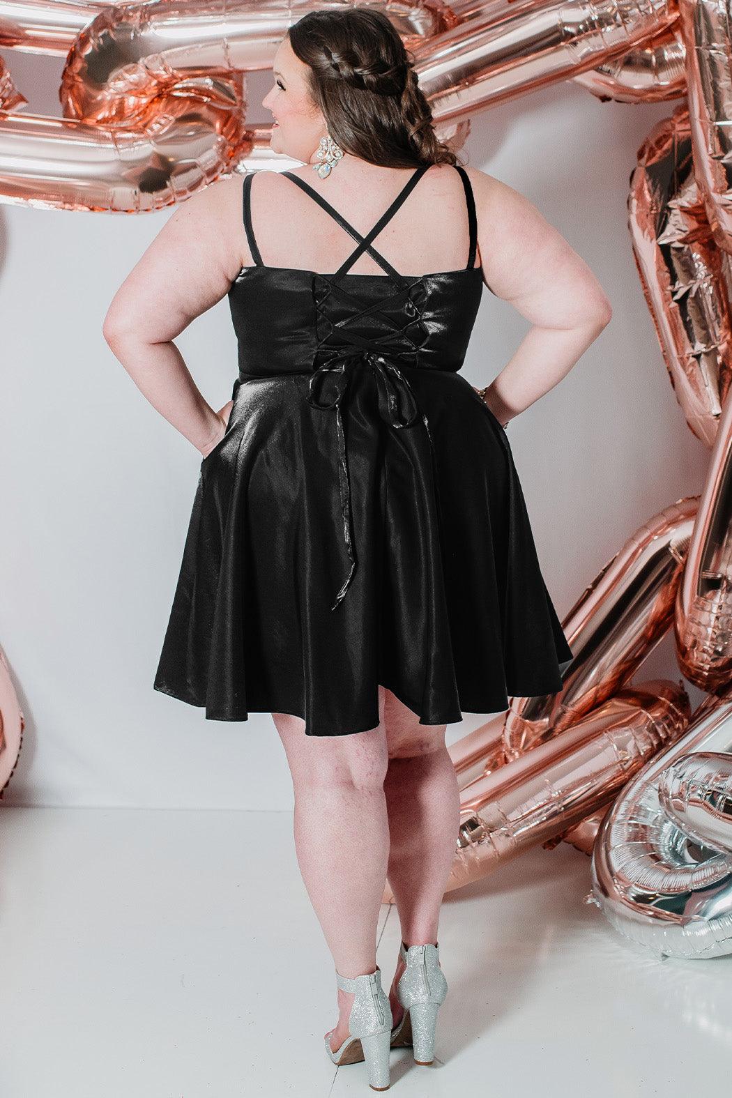 Sydneys Closet SC8116 Short Plus Size Prom Homecoming Dress