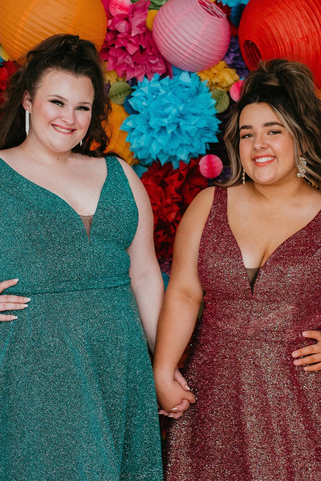  Short Sleeveless Plus Size Homecoming Prom Dress Garnet