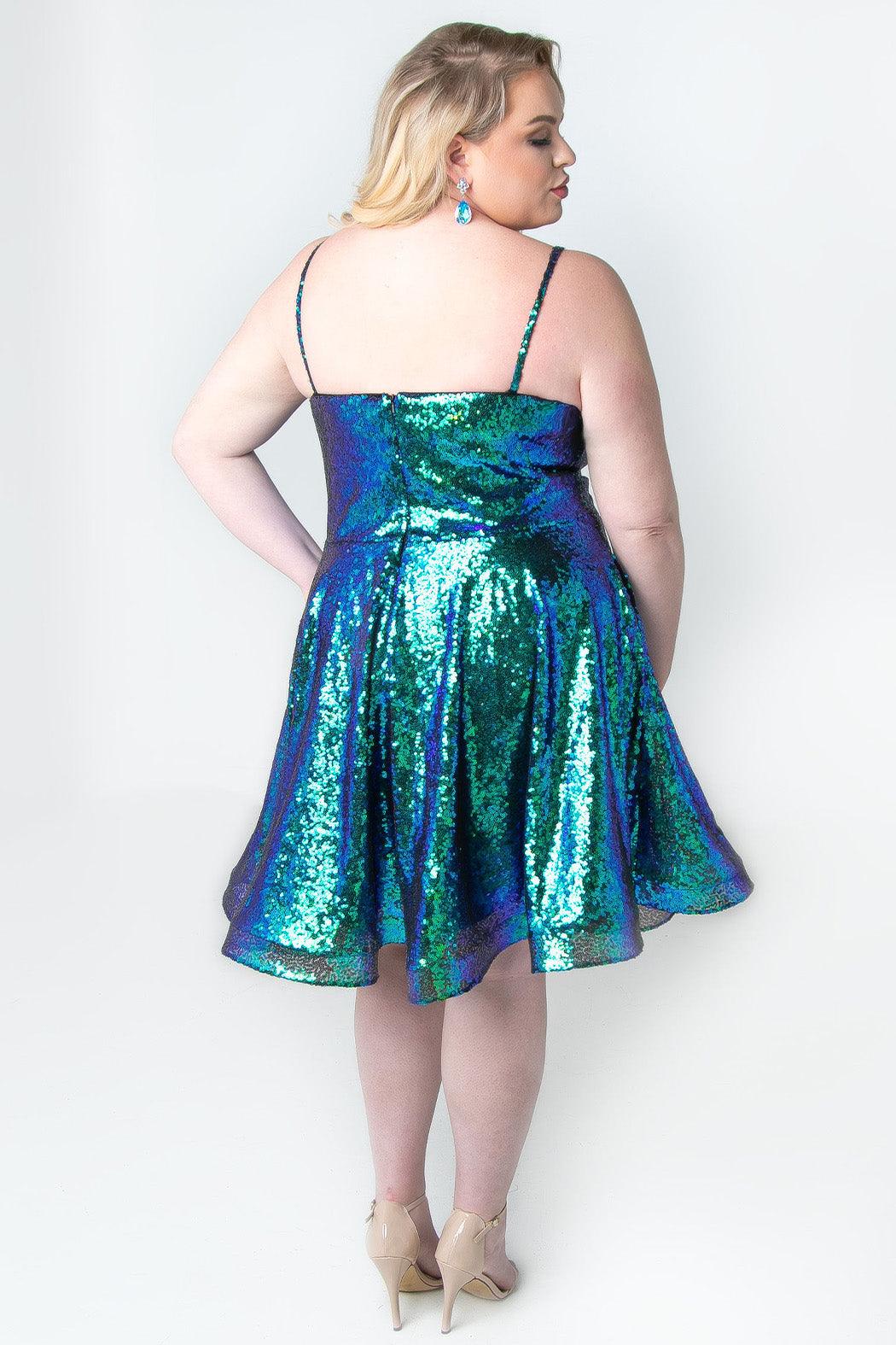 Sydneys Closet SC8122 Homecoming Short Plus Size Dress