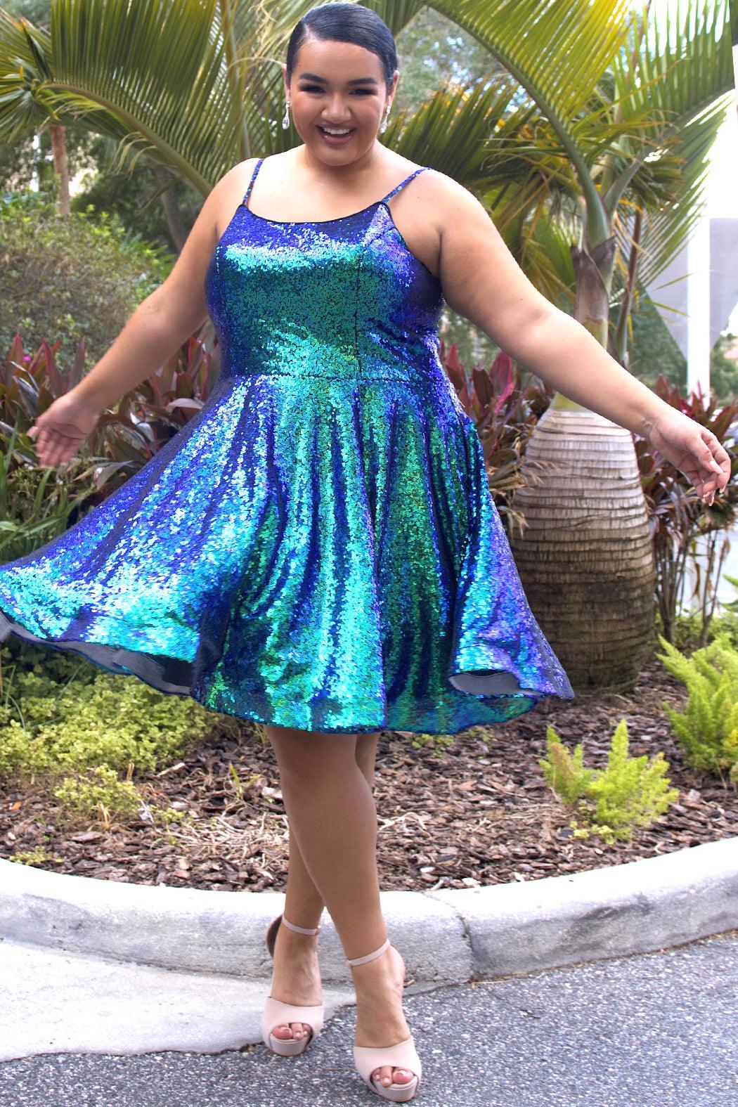 Sydneys Closet SC8122 Homecoming Short Plus Size Dress