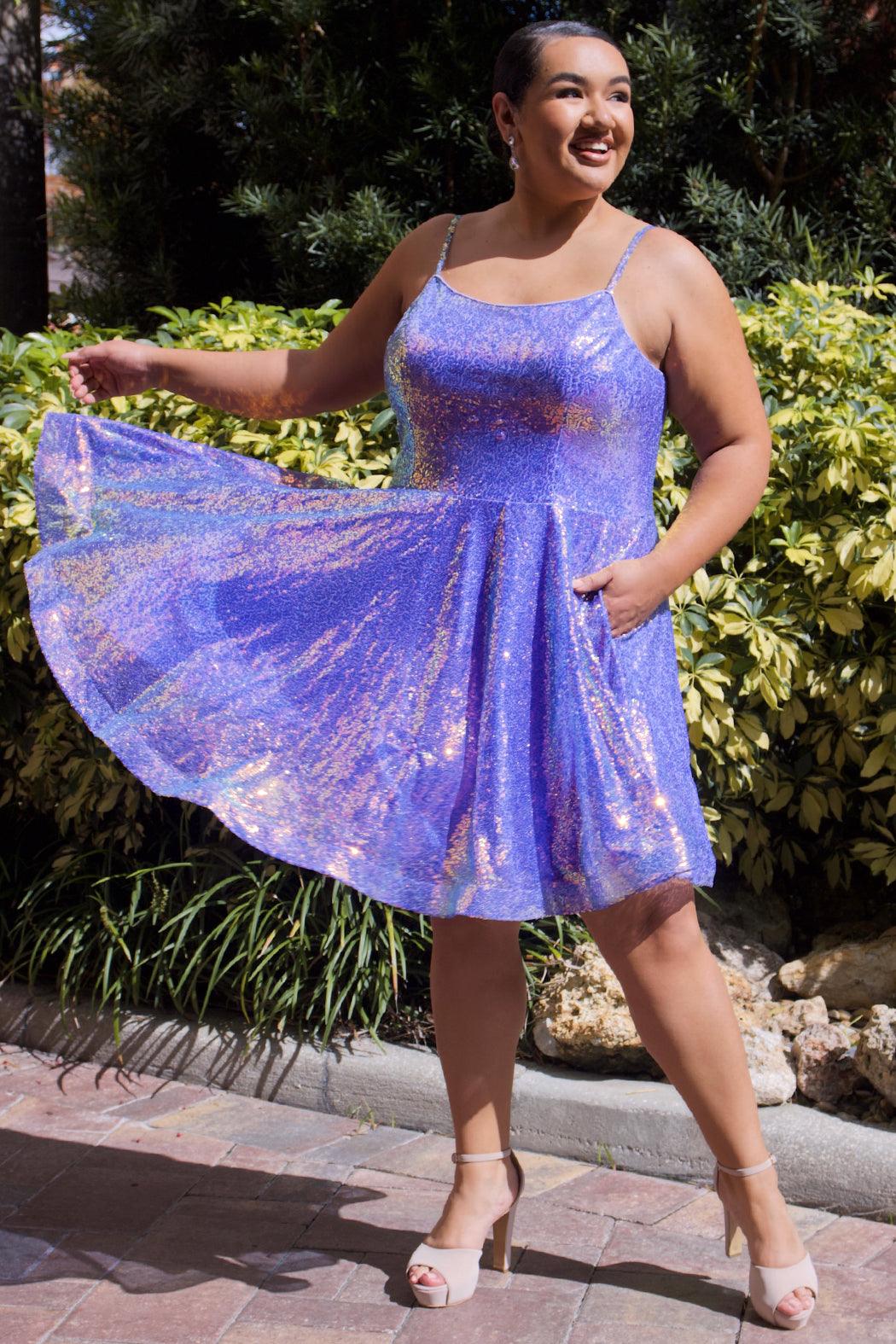 Sydneys Closet SC8122 Homecoming Short Plus Size Dress