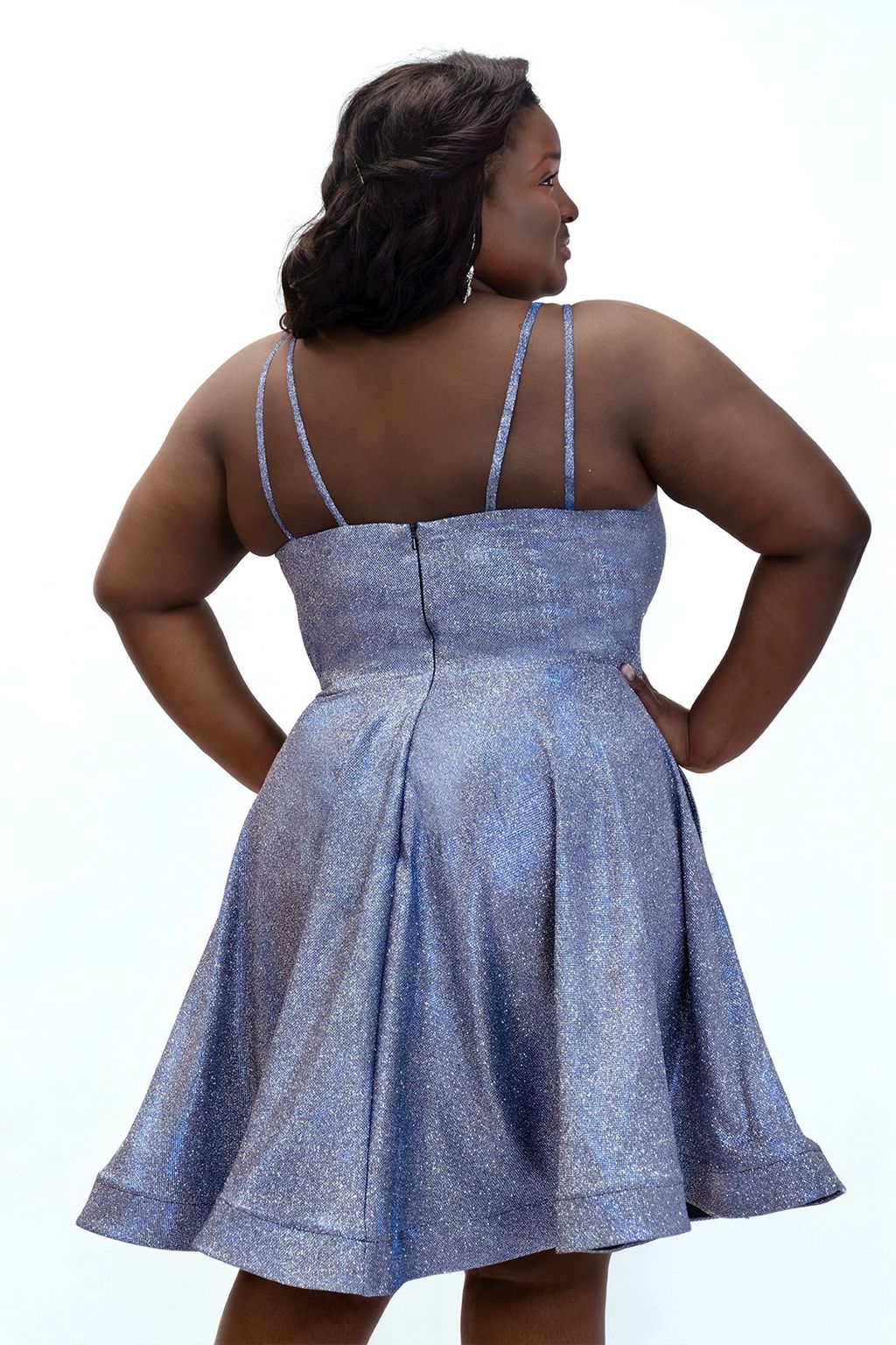 Sydneys Closet SC8130 Plus Size Short Homecoming Dress