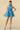 Cocktail Dresses Ombre Halter Organza Short Dress Blue/Green