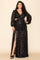 Plus Size Dresses Plus Size Long Sleeve Maxi Dress Black
