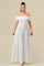 Formal Dresses Long Off Shoulder Ruched Maxi Dress Off White