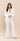 Pant Suit Long Sleeve Button Detail Jacket Pant Set Off White