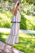 Cocktail Dresses Short Stripe Strap Flutter Tassel Midi Dress Fiesta