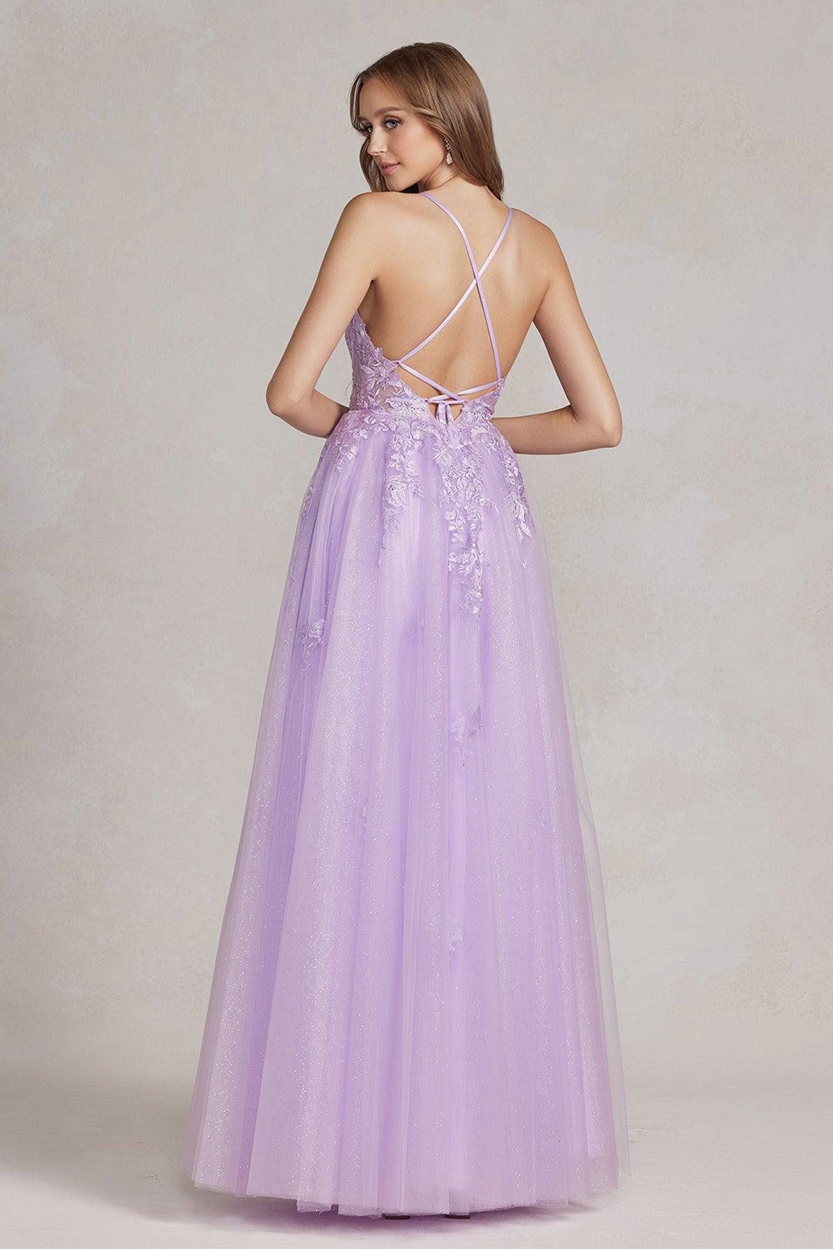 Nox Anabel T1081 Long Sexy A Line Prom Dress Lilac