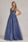Nox Anabel T1082 Long Sexy A Line Prom Ball Gown Steel Gray