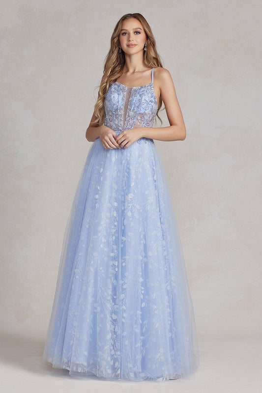 Nox Anabel T1084 Long Prom Dress Ball Gown Periwinkle