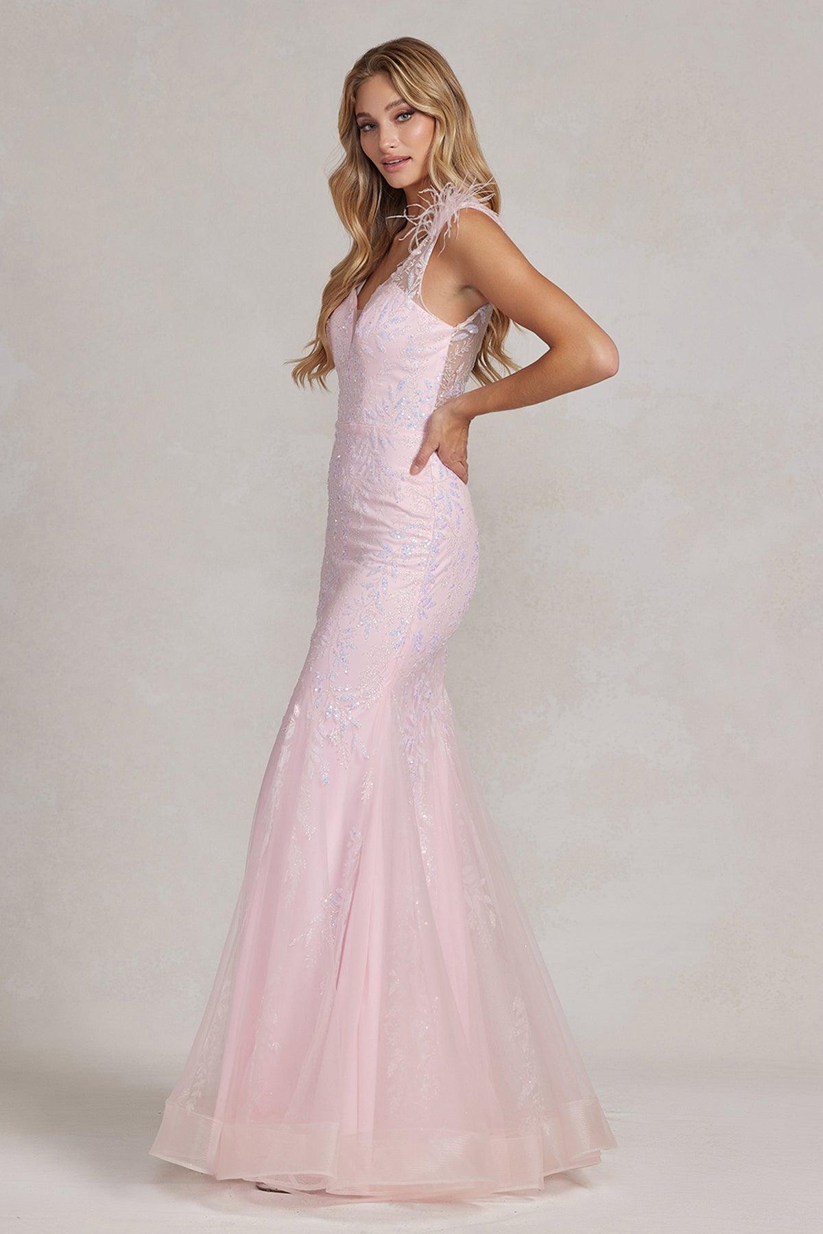 Nox Anabel T1208 Long Sleeveless Formal Mermaid Prom Gown  Blue