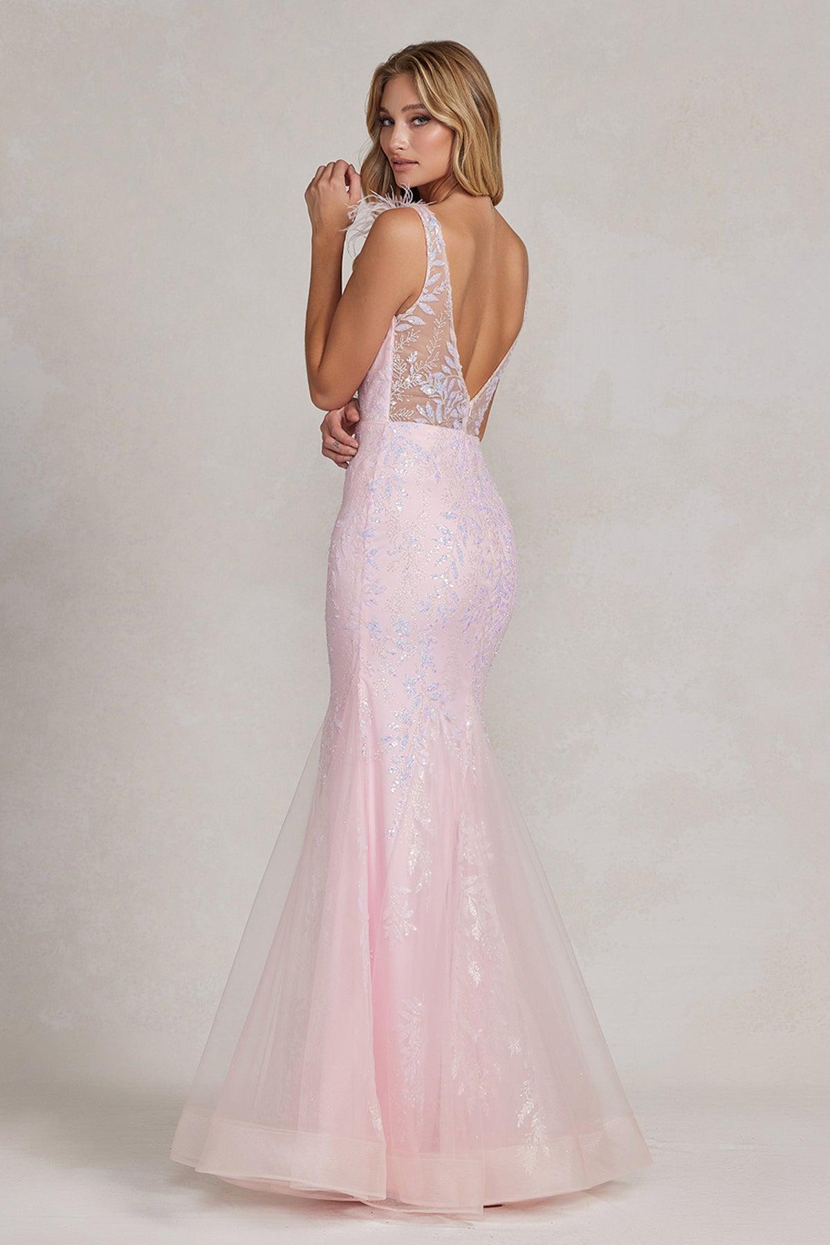 Trendy Mermaid Dark Navy-Blue Prom Gown SREAL080 main image 1