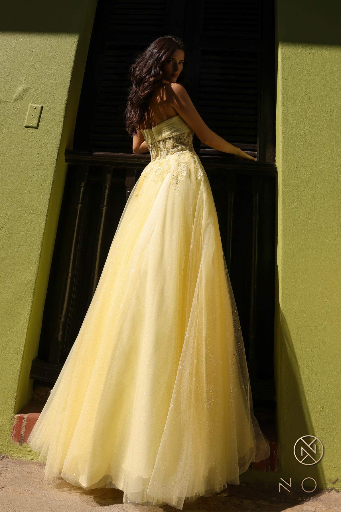 Nox Anabel T1326 Long Formal A Line Prom Dress
