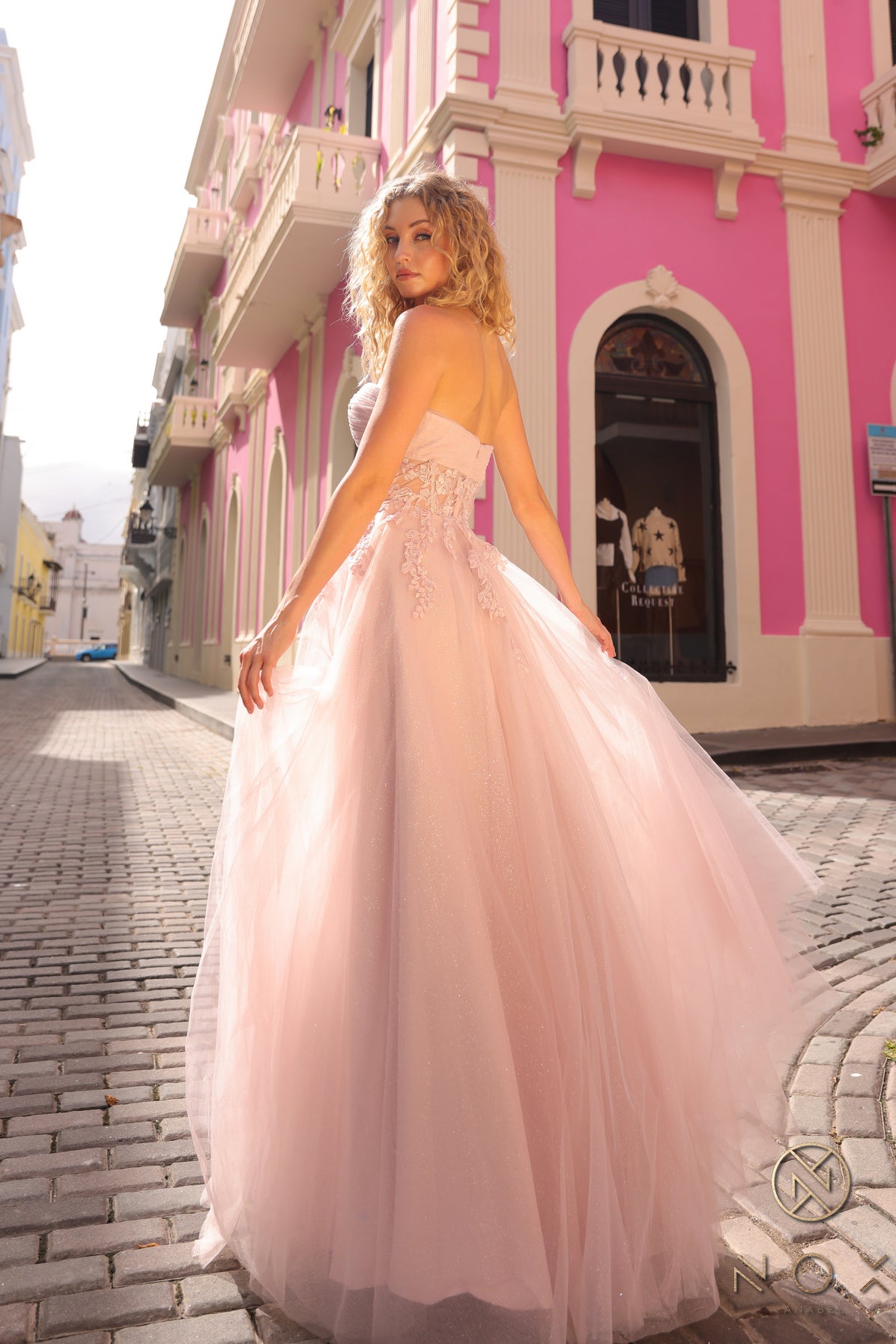 Nox Anabel T1326 Long Formal A Line Prom Dress