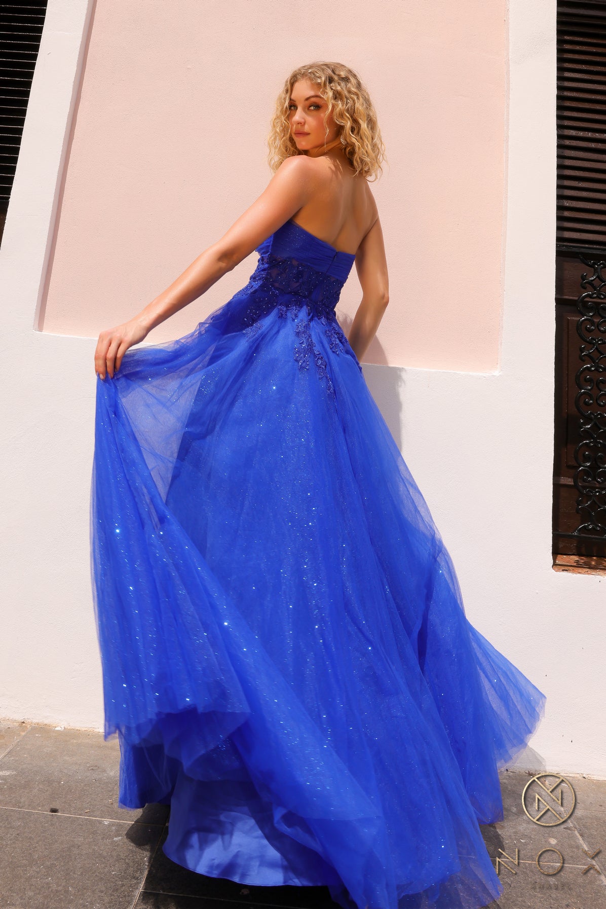 Nox Anabel T1326 Long Formal A Line Prom Dress
