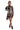 Cocktail Dresses Long Sleeve Button Down Hi Low Satin Dress Multi