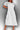 Cocktail Dresses Short Puff Sleeve Gridded Layered Midi Dress White