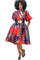 Cocktail Dresses Short Puff Sleeve Knee Length Dress Red