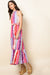 Cocktail Dresses Tie Dye Tiered Maxi Dress Pink