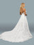 Wedding Dresses Long Spaghetti Strap V Neck Wedding Dress White