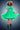 Cocktail Dresses Short Sleeve Tulle Semi Formal Dress Green