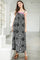 Cocktail Dresses Embroidered Bandana Print Midi Dress Black