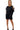 Cocktail Dresses Cold Shoulder Long Sleeve Embellished Short Dress Black