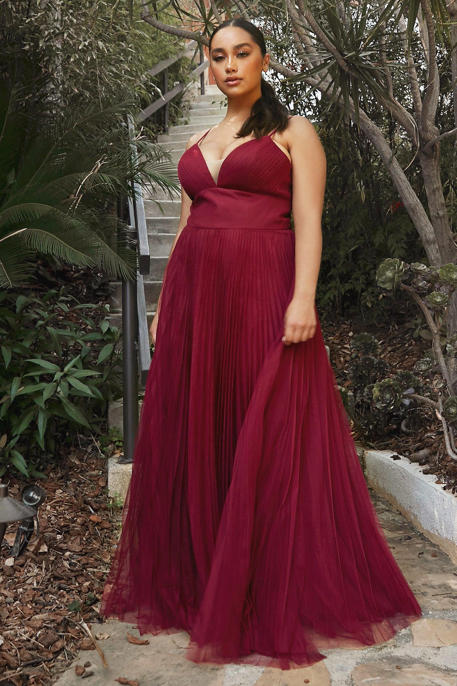 A-Line Long Formal Dress - The Dress Outlet