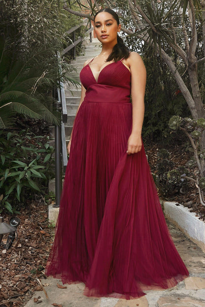 A-Line Long Formal Dress - The Dress Outlet