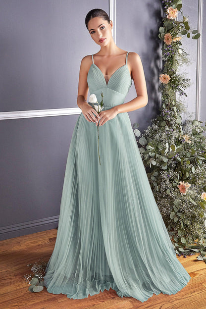 A-Line Long Formal Dress - The Dress Outlet