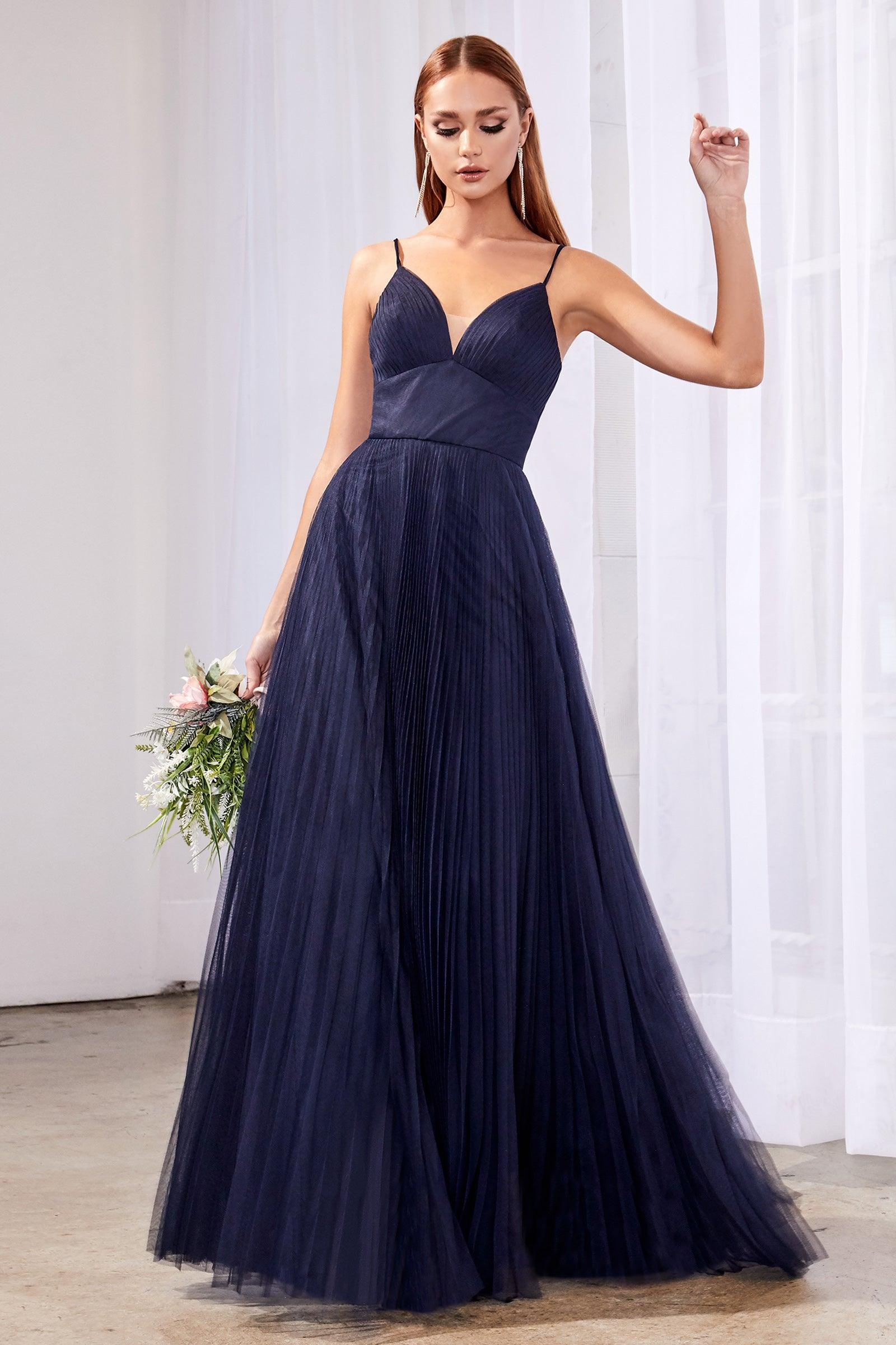 A-Line Long Formal Dress - The Dress Outlet
