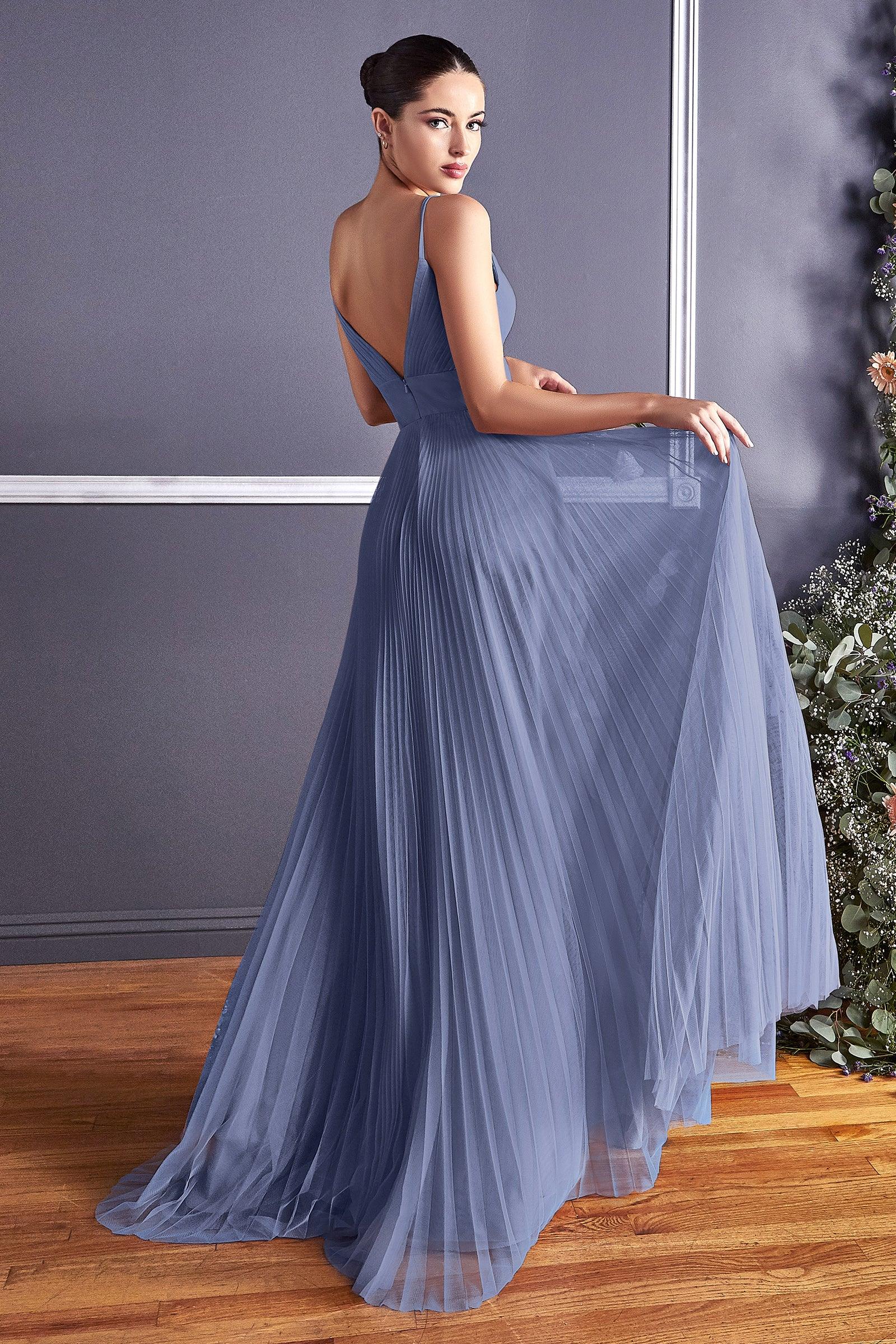 A-Line Long Formal Dress - The Dress Outlet