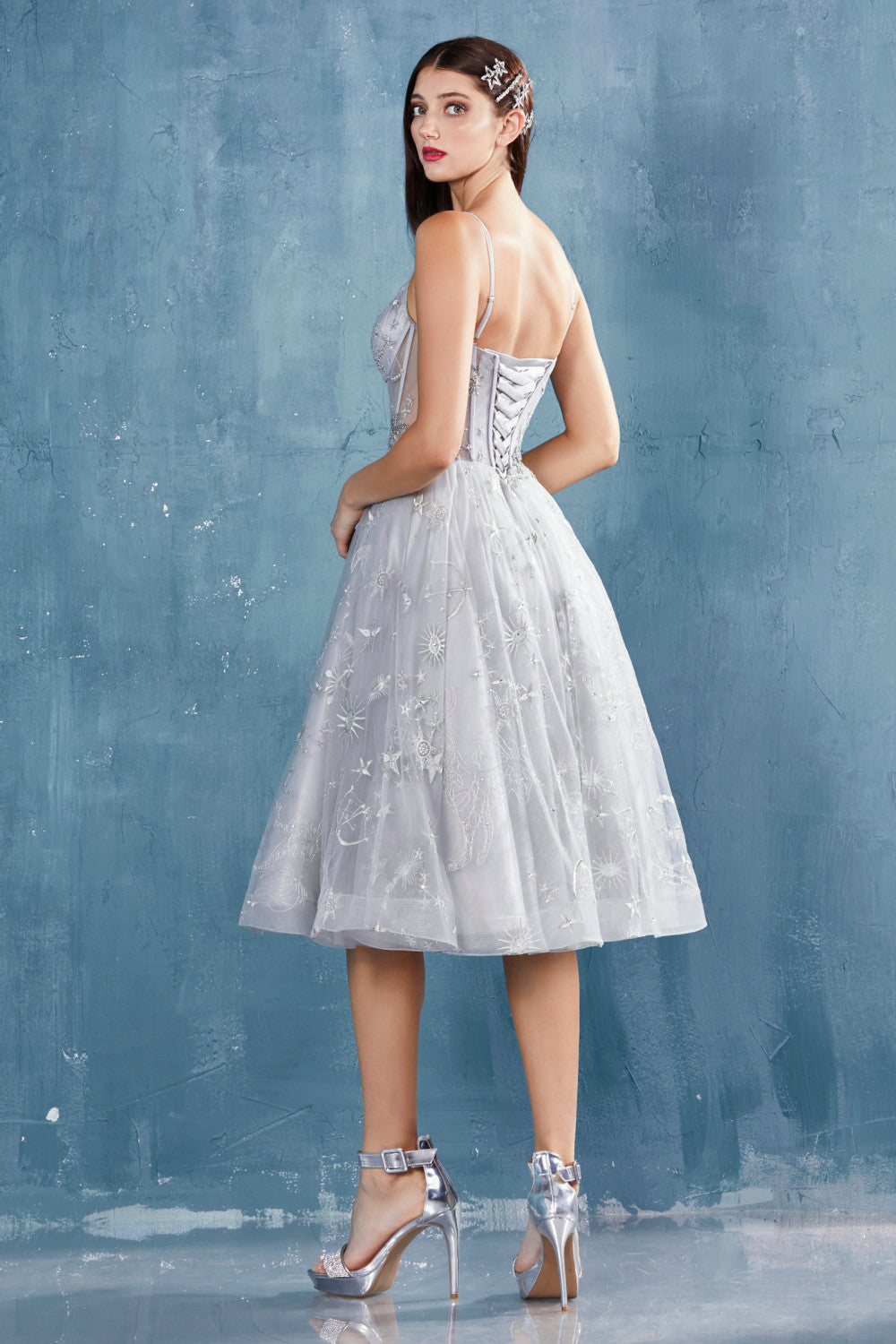 Andrea & Leo A0823 Short Spaghetti Straps A-Line Homecoming Dress
