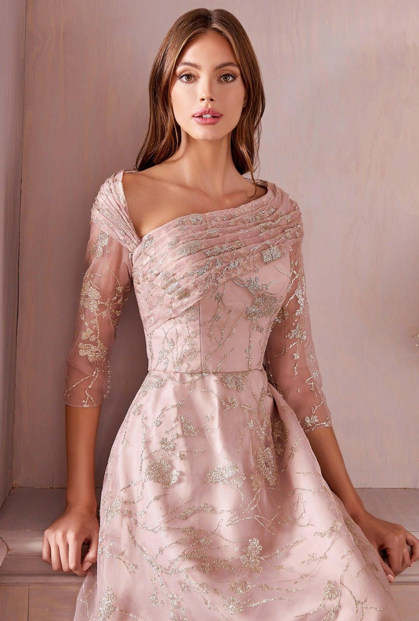 Andrea & Leo A1030 Three Quarter Sleeve Mother of the Bride Gown