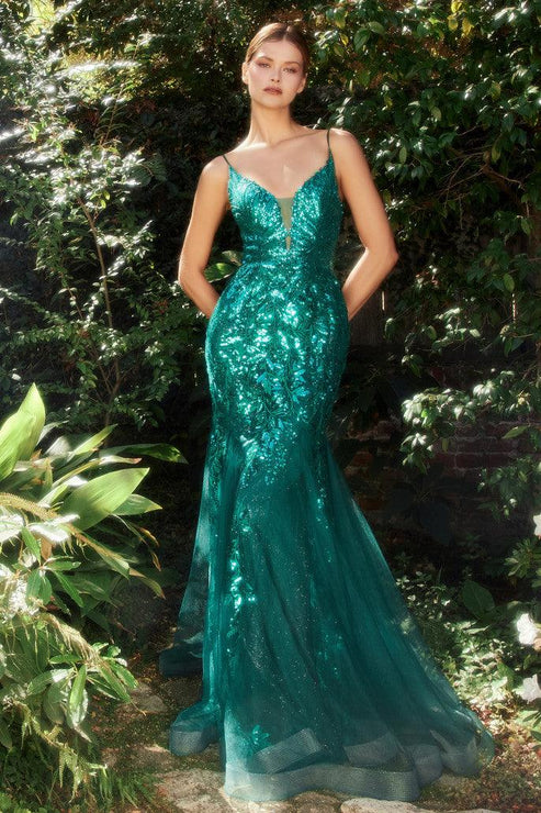 Burgundy Andrea & Leo A1118 Beaded Lace Applique Mermaid Prom Gown for $295.0 – The Dress Outlet