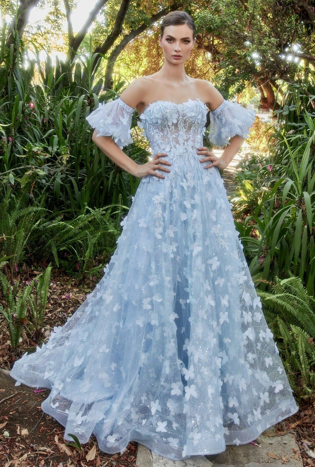 Andrea & Leo A1136 Butterfly Applique Ball Gown Andrea & Leo A1136 Butterfly Applique Ball Gown