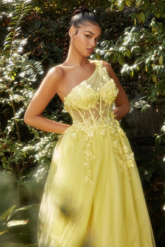Lavender Andrea & Leo A1140 One Shoulder Prom Dress for $350.0 – The Dress Outlet