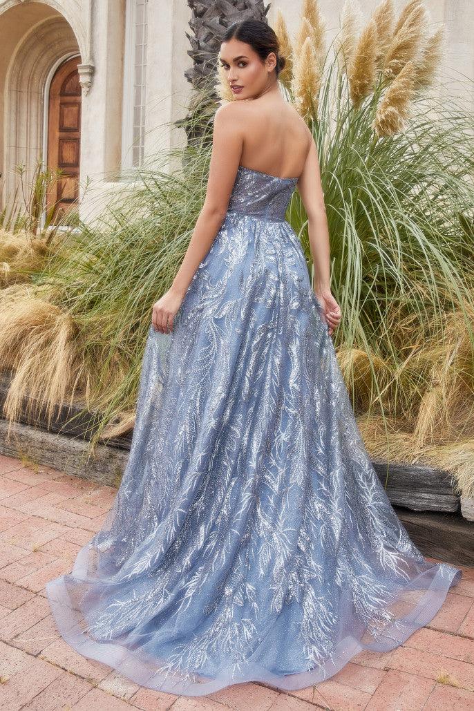 Prom Dresses Strapless Dress With Shawl Mauve Andrea Leo A1174