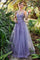 Andrea & Leo A1191 Spaghetti Strap Prom Gown English Violet