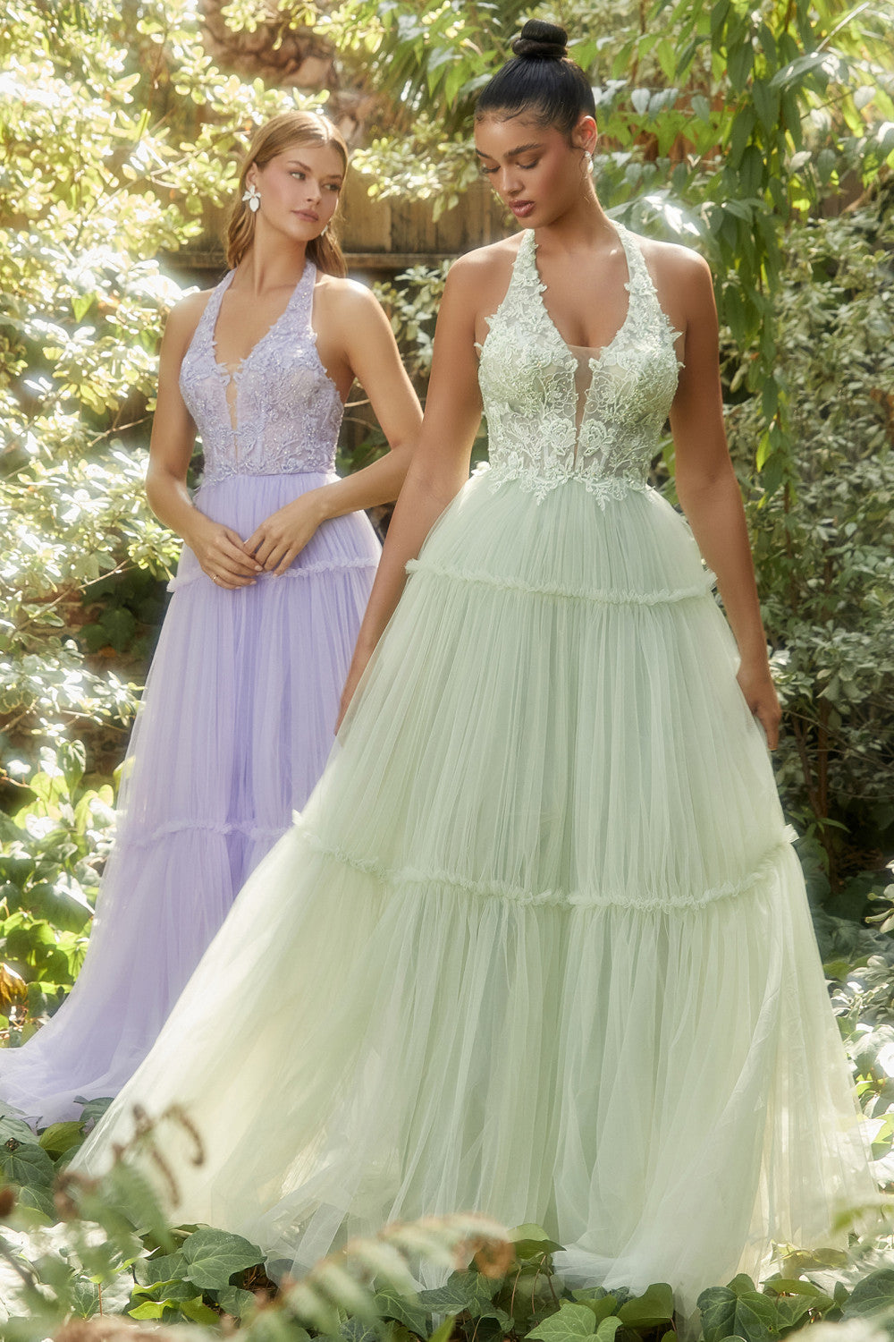 open lace back dress Silver Spaghetti Straps Mermaid Appliqued Prom Dress with Split, Navy Blue / 2 main image 1