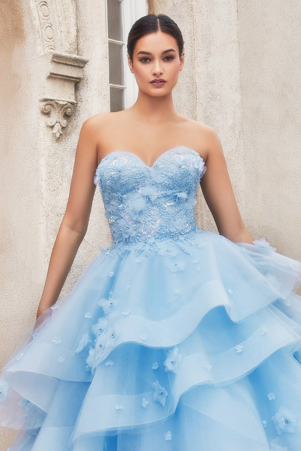 Andrea & Leo A1220 Strapless Long A-Line Prom Gown
