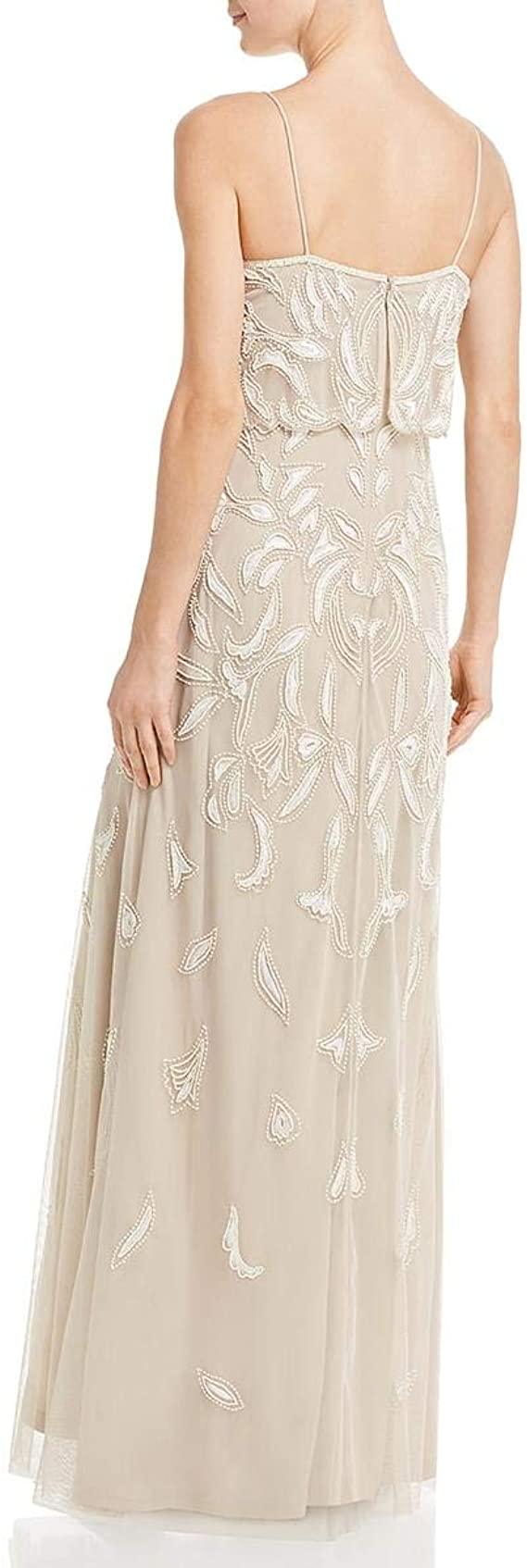 Adrianna Papell Formal Beaded Long Dress AP1E205376 - The Dress Outlet