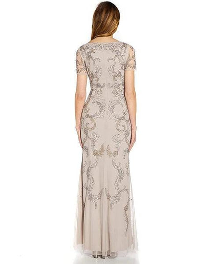 Adrianna Papell Long Formal Beaded Dress AP1E207584 - The Dress Outlet