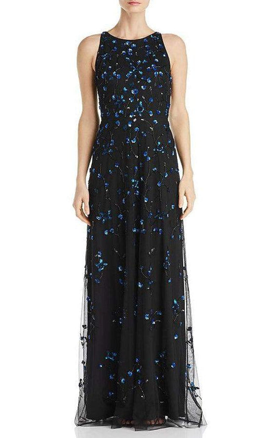 Adrianna Papell Long Formal Floral Gown AP1E205920 - The Dress Outlet