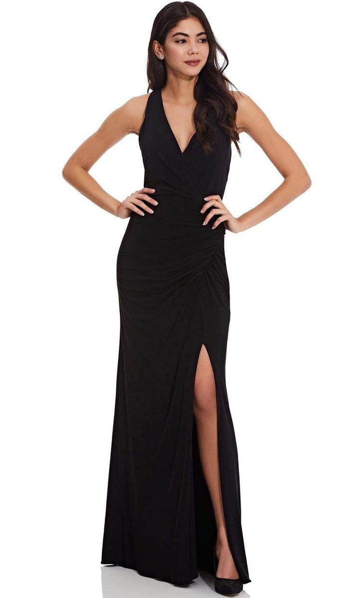 Adrianna Papell AP1E207505 Long Formal Halter Dress | The Dress Outlet